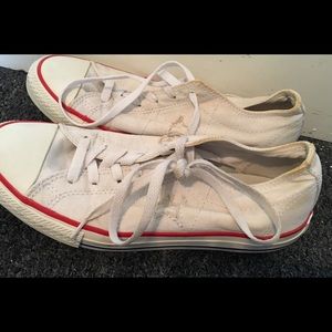 White converse gently used